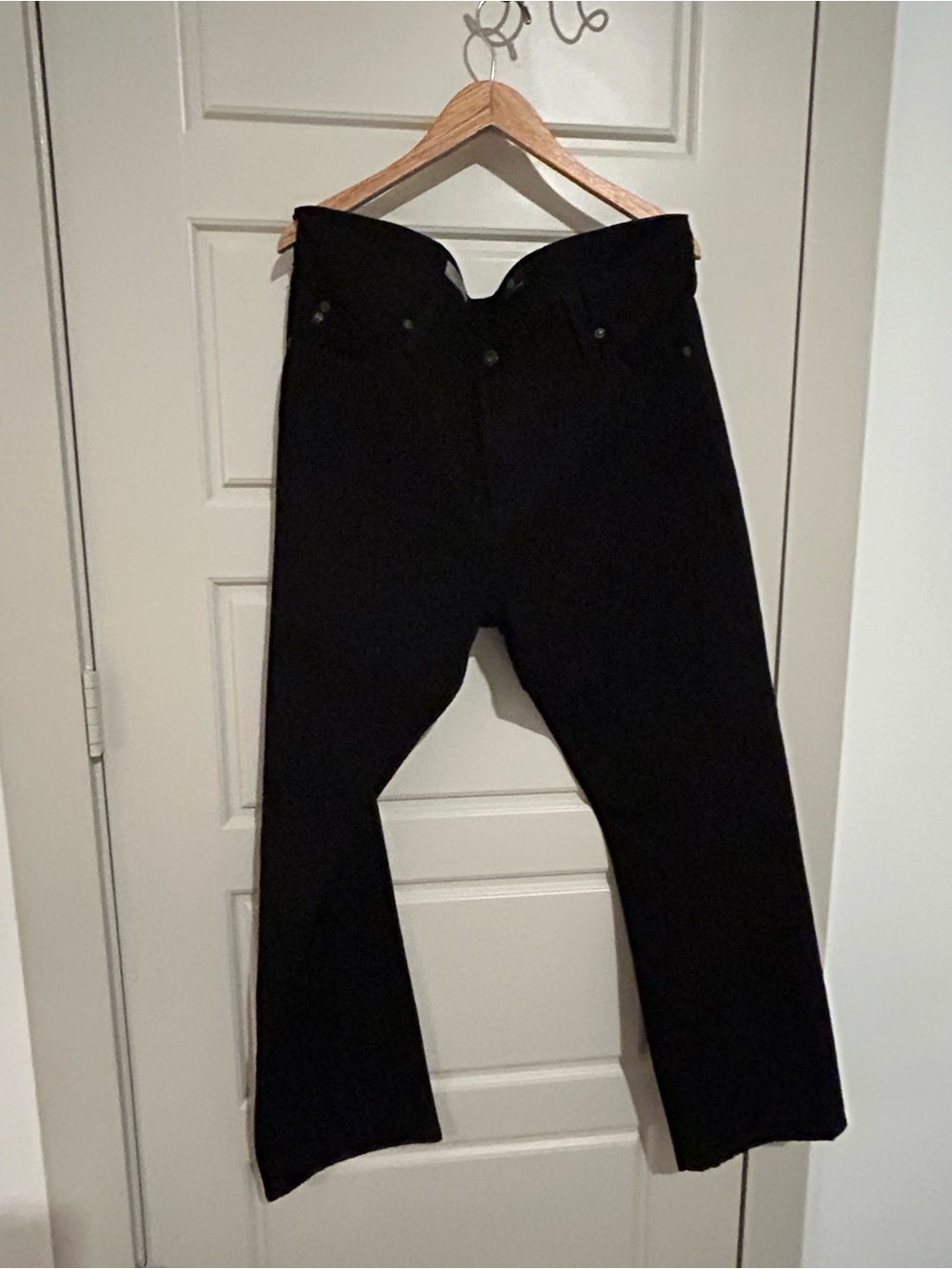 AG Adriano Goldschmied The Graduate Pants Mens 38x34 Black Tailored Leg